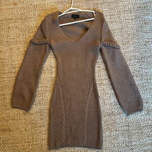 Revolve Knit Brown Dress